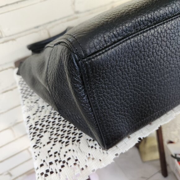 Like New Kate Spade Southport Ave Black Leather Tote Bag Large Purse - Picture 11 of 14
